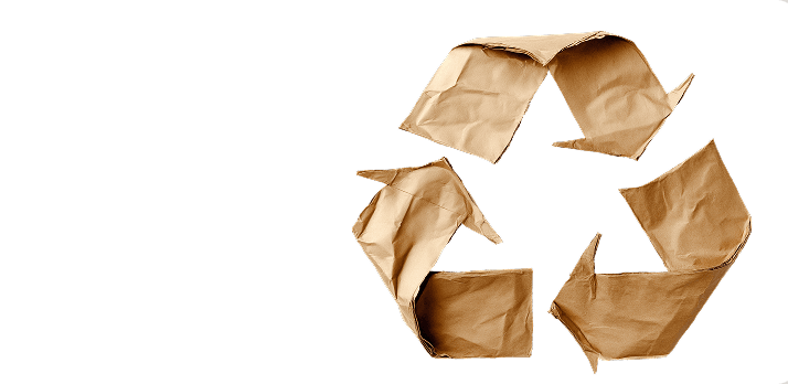 Made using 100% recycled papers